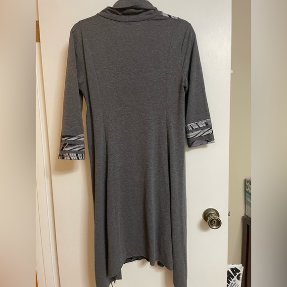 Dress with cowl neck & drawstring - Picture 6 of 6